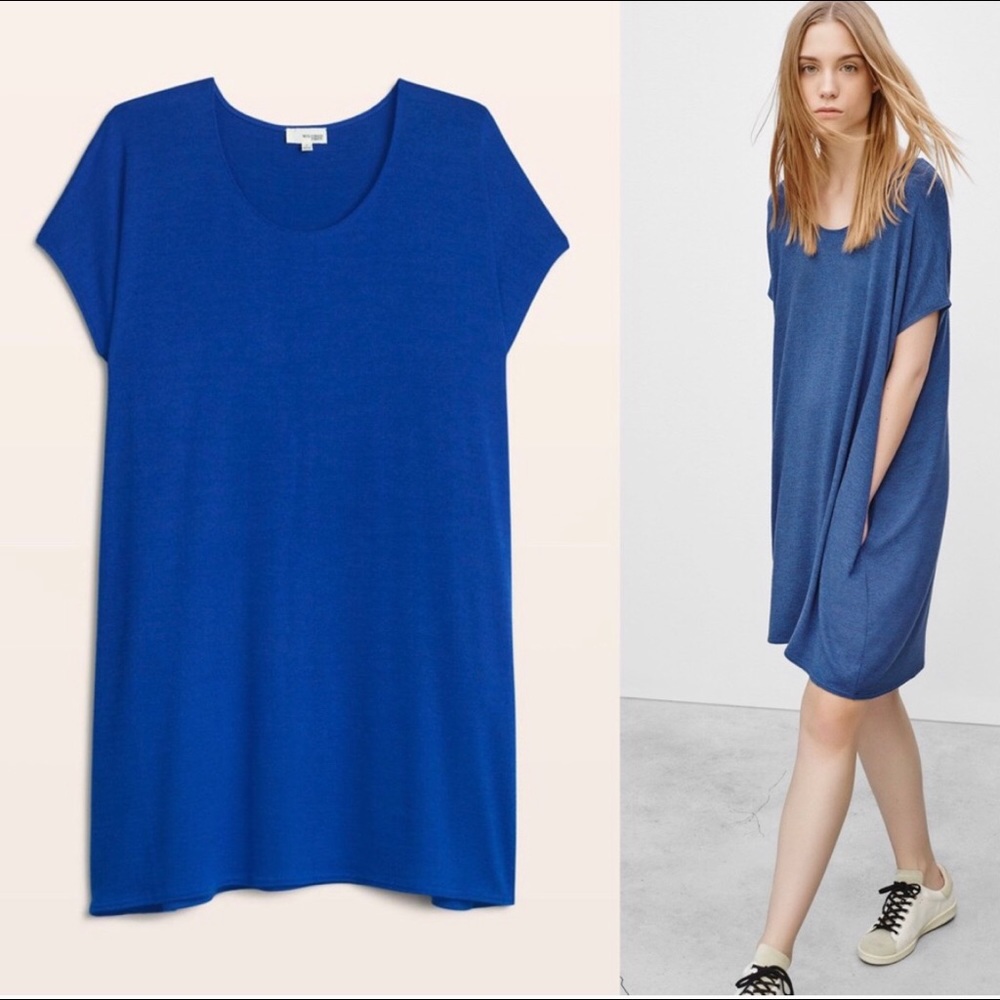 Aritzia softspun cobalt blue T-shirt dress